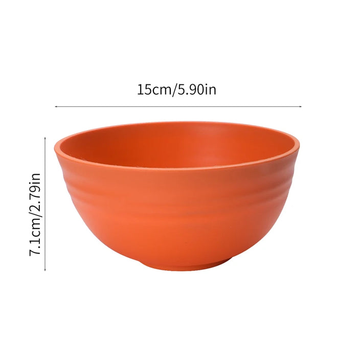 4 / 8 Piece Reusable Pp Bowl Set For Family Kitchen Restaurant Picnic Camping