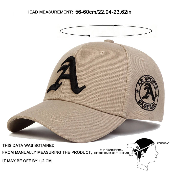 Embroidered Gothic Baseball Cap / Hat For All Seasons