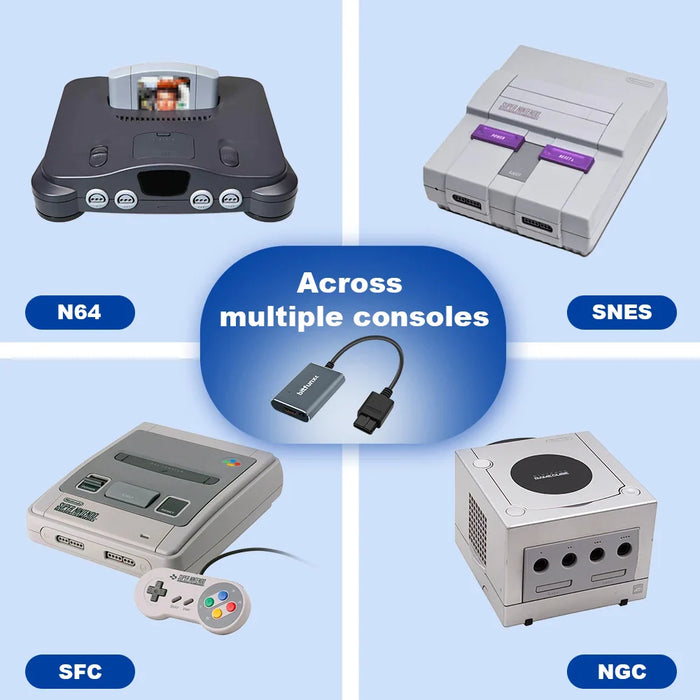 For Ntsc Pal N64 Snes Sfc Ngc Game Console 720P Hdmi-Compatible Adapter S-Video Sv / Av Hdtv Converter