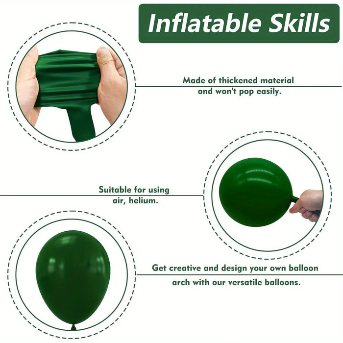 119Pcs Rugby Balloon Set Suitable For Birthday Background Outdoor Sports Graduation Ceremony Anniversary Party Spring And Summer