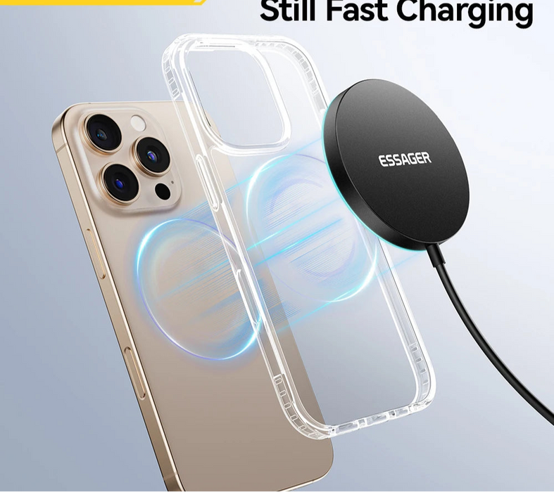 15W Magnetic Wireless Charger For Iphone 16 15 14 13 Pro Max Magnet Induction Charger For Macsafe Wireless Charging Pad