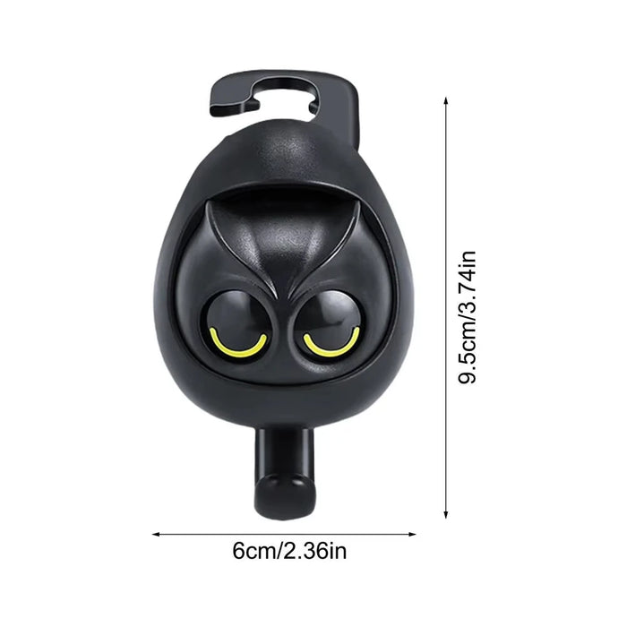 Cartoon Owl Car Seat Back Hook Large Load-Bearing Can Open / Close Eyes Universal Headrest Holder