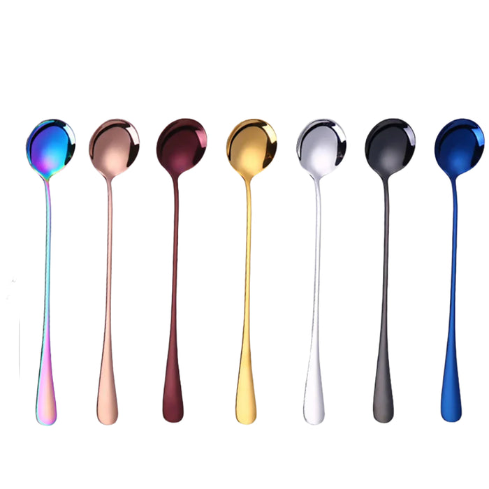 6 Piece Stainless Steel Cutlery Set For Coffee Tea And Desserts