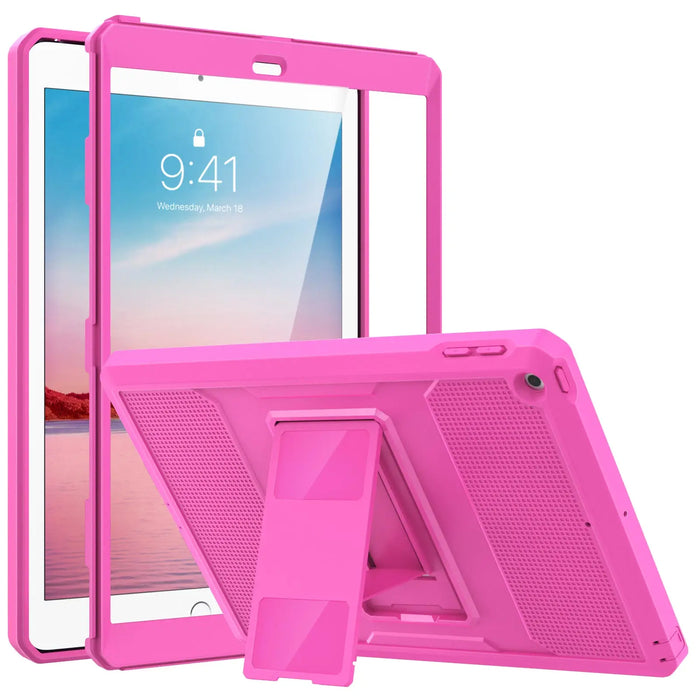 For 2018 / 2017 Ipad 9.7 6Th / 5Th Generation Heavy Duty Shockproof Full Body Rugged Hybrid Case With Built-In Screen