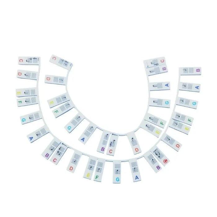 88 / 61 Key Piano Keyboard Stickers For Learning Notes Beginner Guide