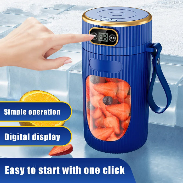 Portable 10-Blade Juicer With Led Display