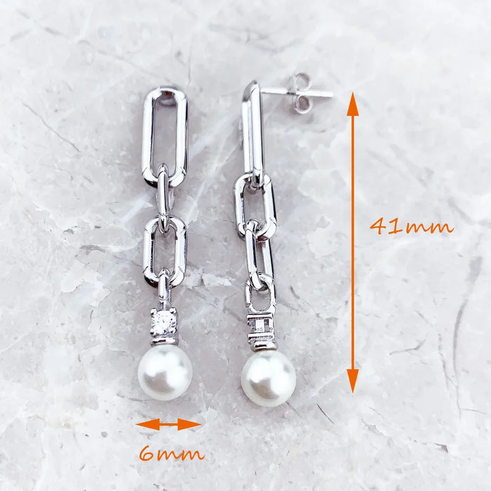 925 Sterling Silver Freshwater Pearl Earrings For Women