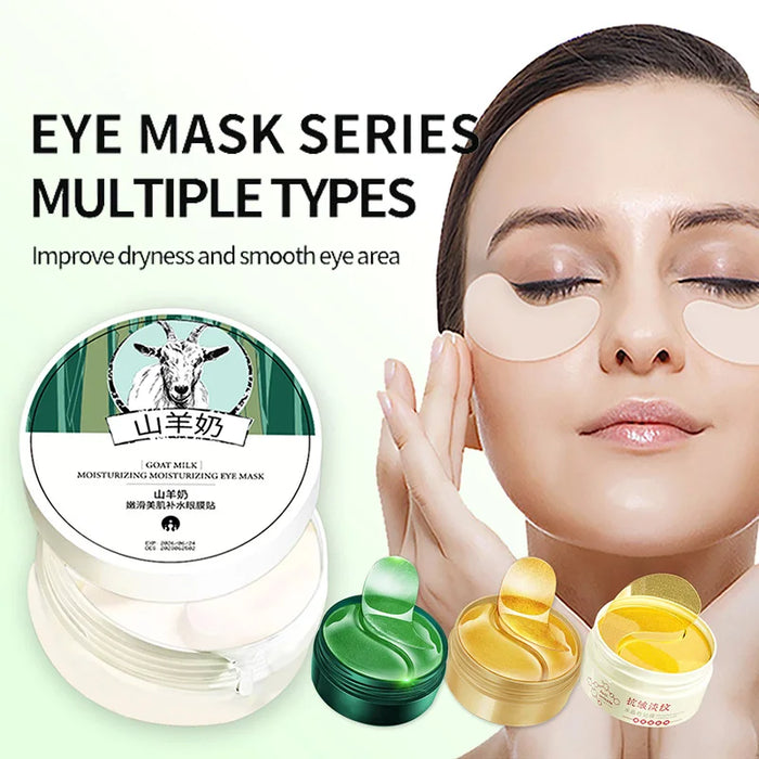 60 Piece Gold Crystal Eye Mask For Dark Circles & Aging