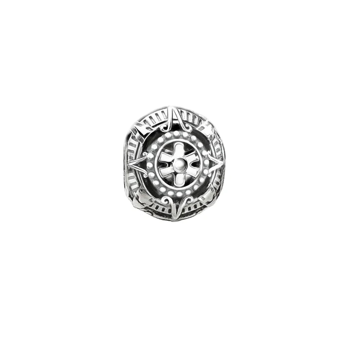 925 Sterling Silver Mayan Calendar Beads Karma Jewelry For Women & Men