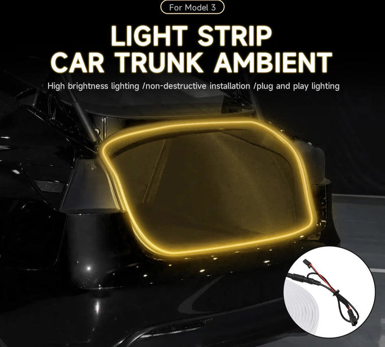 12V Rgb Led Strip For Tesla Model 3 Waterproof & Flexible