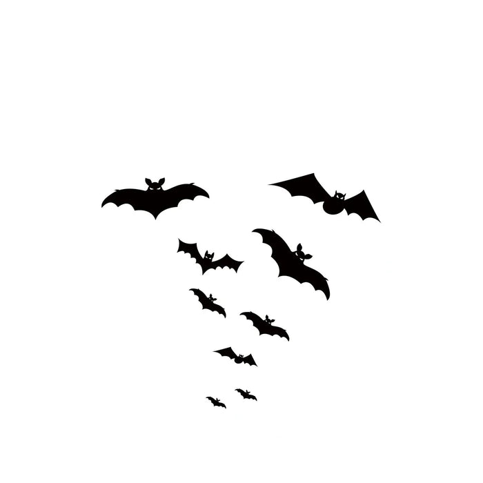 Bat Silhouette Wall Sticker For Car Mirror Decoration Kids Room Decor