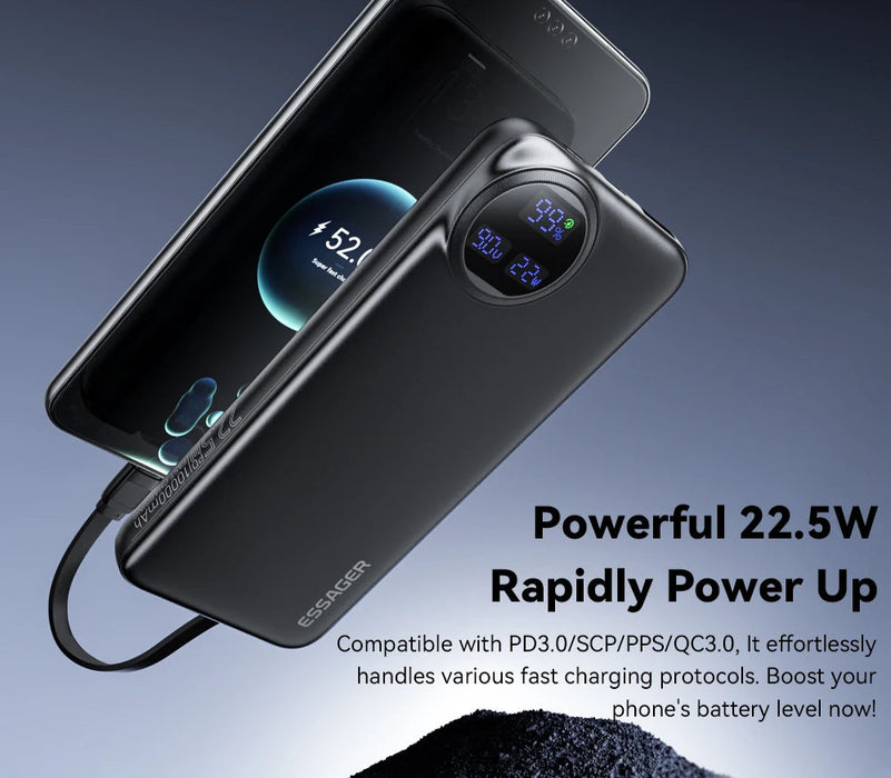 Power Bank 30000Mah 22.5W Pd Fast Charging Portable Powerbank 20000Mah / 10000Mah For Iphone 16 15 14Pro Max Huawei Xiaomi