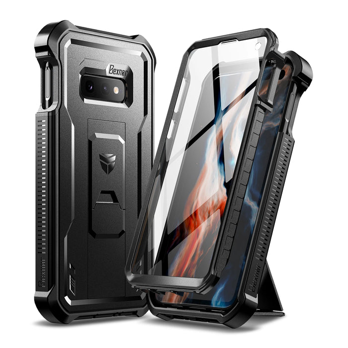 For Samsung Galaxy S10E 5.8 Inch Full Body Bumper Military Grade Armor Shockproof Case With Built-In Screen Protector