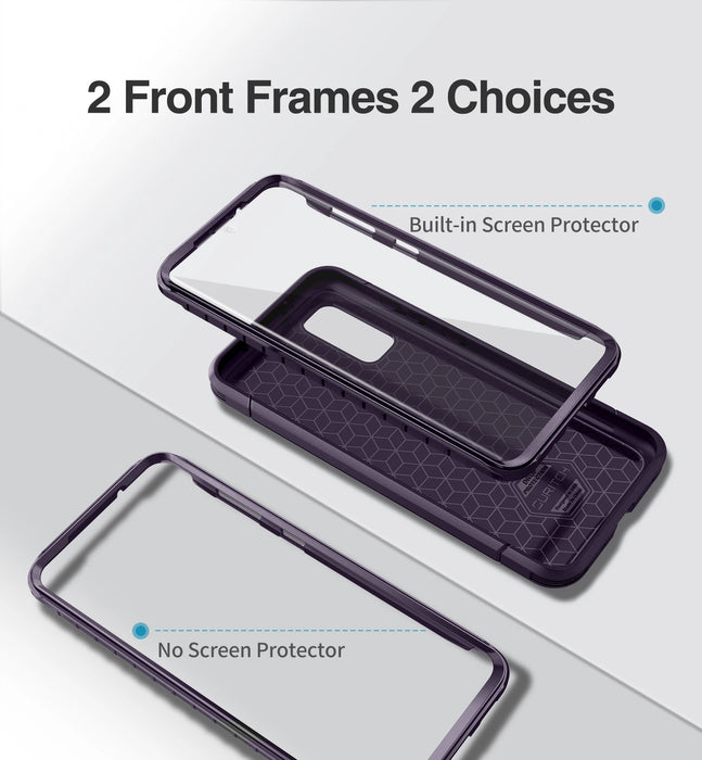 For Samsung Galaxy S20 6.2Inch Fullbody Heavy Duty Rugged Shockproof Protective Case With Built-In Screen Protector