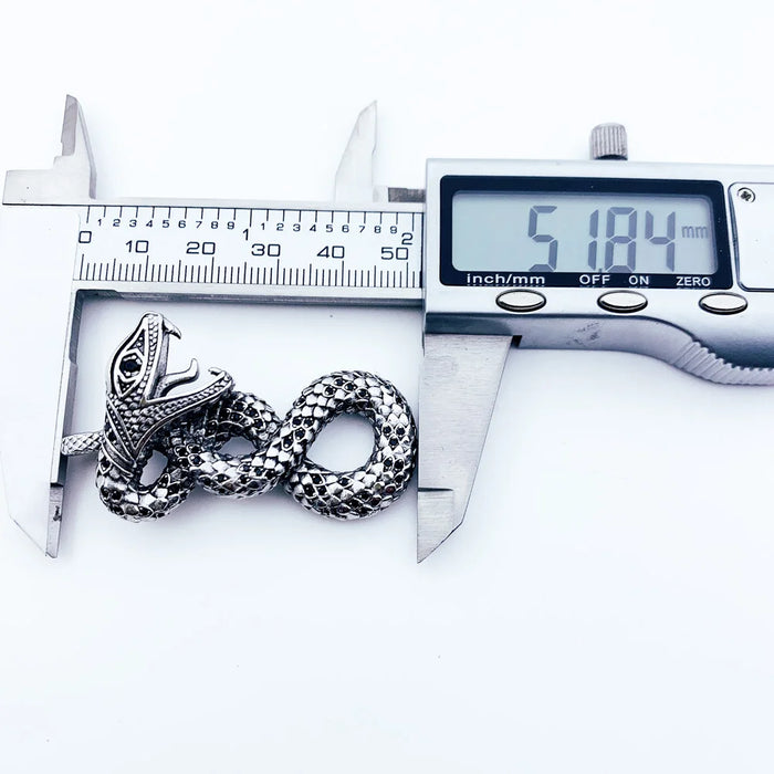 925 Sterling Silver Python Pendant Fashion Jewelry For Men & Women