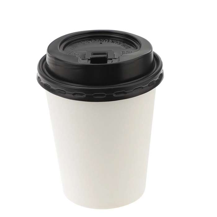 50 Disposable Coffee Cups Insulated Double Layer Paper Milk Tea Cafes Parties