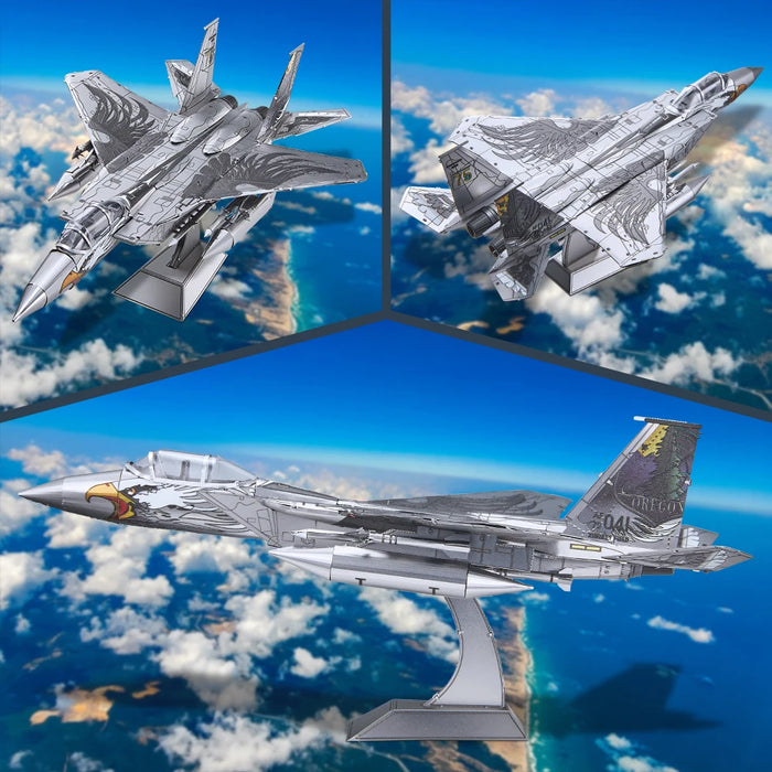 Adult Diy Fighter Aircraft Puzzle Kit F 15 Fighter Model