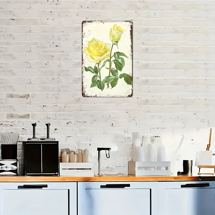 French Country Rose Poster For Garden Decor