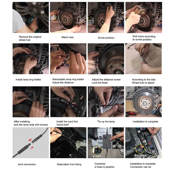 Symphony Led Car Hub Lamp Double Sided Remote Control Waterproof