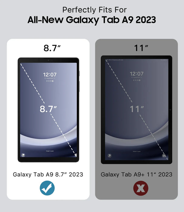 For Samsung Galaxy Tab A9 Tablet 8.7 Inch Lightweight Stand Hard Back Shell Protective Case