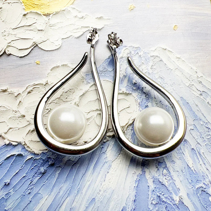 925 Sterling Silver Real Tear Drop Dangle Earrings Romantic Gift For Women