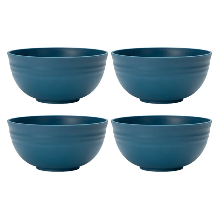 4 / 6 / 8 Piece Reusable Dark Blue Cereal Bowls Ideal For Camping