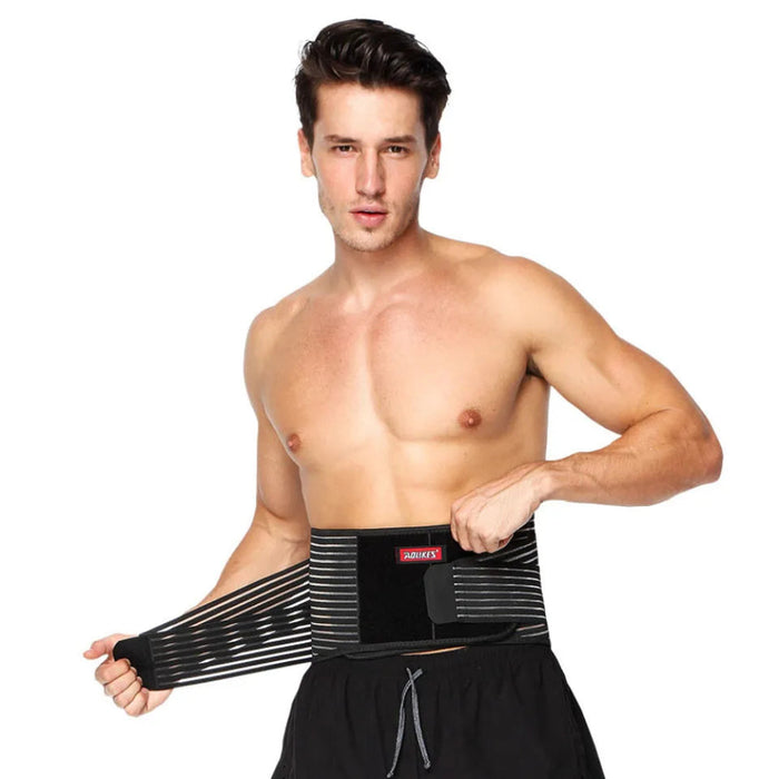 Breathable Mesh Lumbar Support Brace High Elastic Steel Waist Bodybuilding