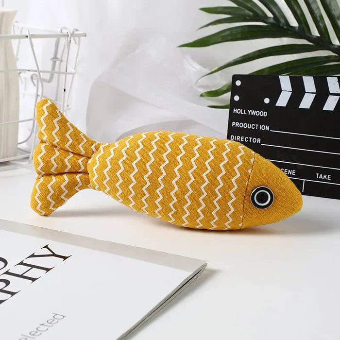 Interactive Catnip Fish Toy For Indoor Cats