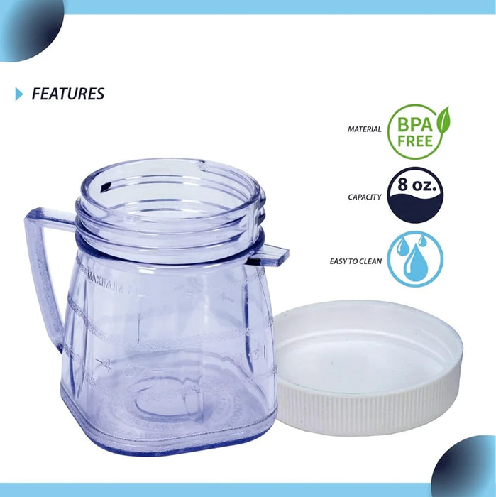 2 Pack Blender Mini-Blend Jar Replacement Part # 4937 Compatible With Oster Blenders