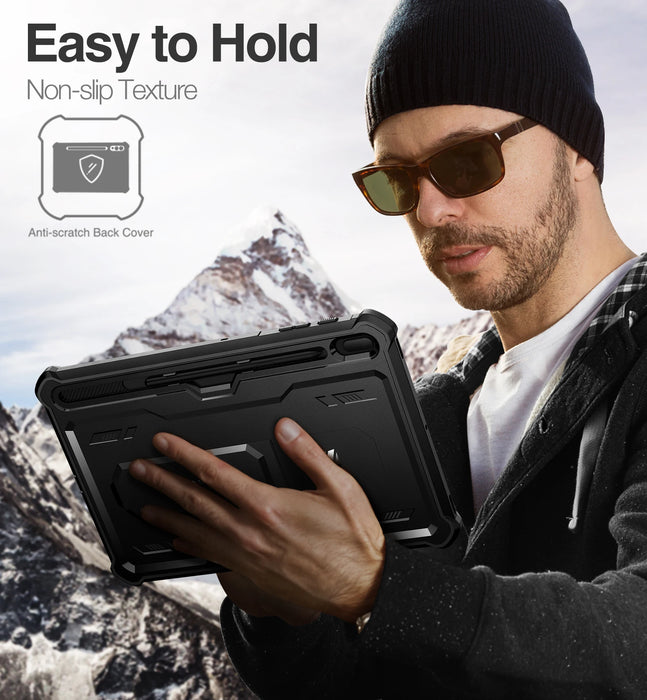 For Samsung Galaxy Tab S7 Fe Case 12.4 Inch 2021 Full-Body Rugged Heavy Duty Case With Pencil Holder Built-In Screen Protector