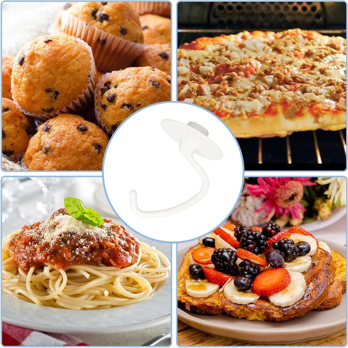 K45Dh Dough Hook Compatible With Kitchenaid K45 K45Ss Ksm90 Ksm110 Ksm150 Ksm75 Tilt-Head Stand Mixers 4.5-5 Quart Bowls