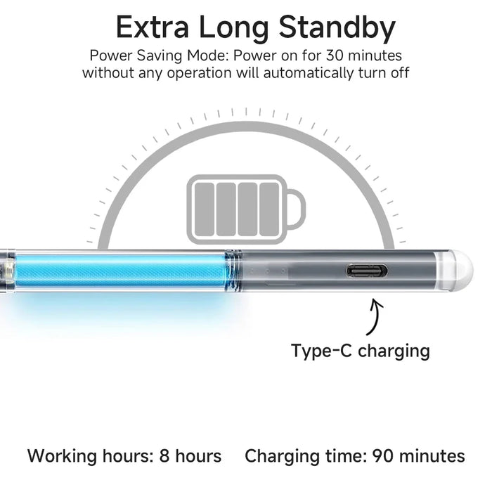 Universal Tablet Stylus With Magnetic Attachment & Pencil Accessory
