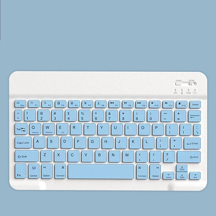 Bluetooth Keyboard For Android Ios Windows Ipad Long Standby Blue