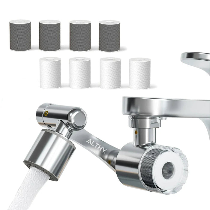 1080 Degree Rotating Faucet Extender With Water Filter & 2 Spray Modes