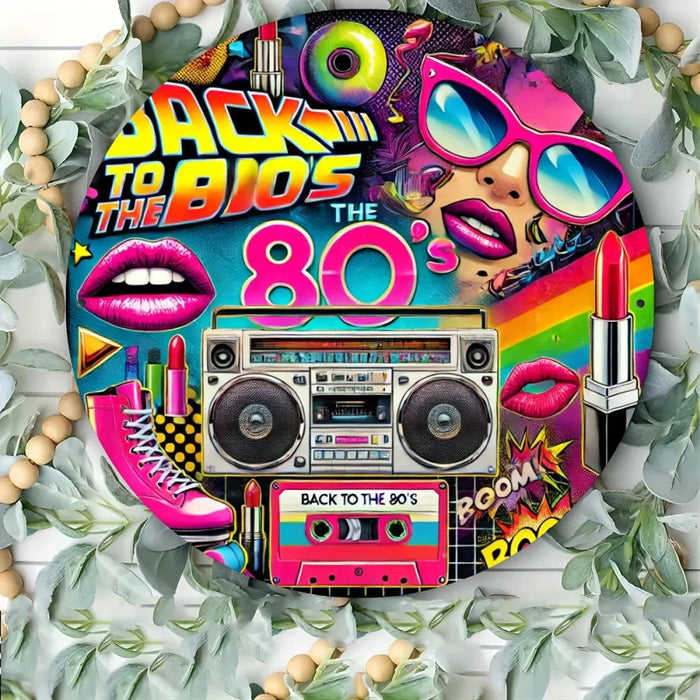 80S Retro Graffiti Aluminum Wall Decor Hip-Hop Rock Disco Ideal For Home Perfect Gift For Family & Friends