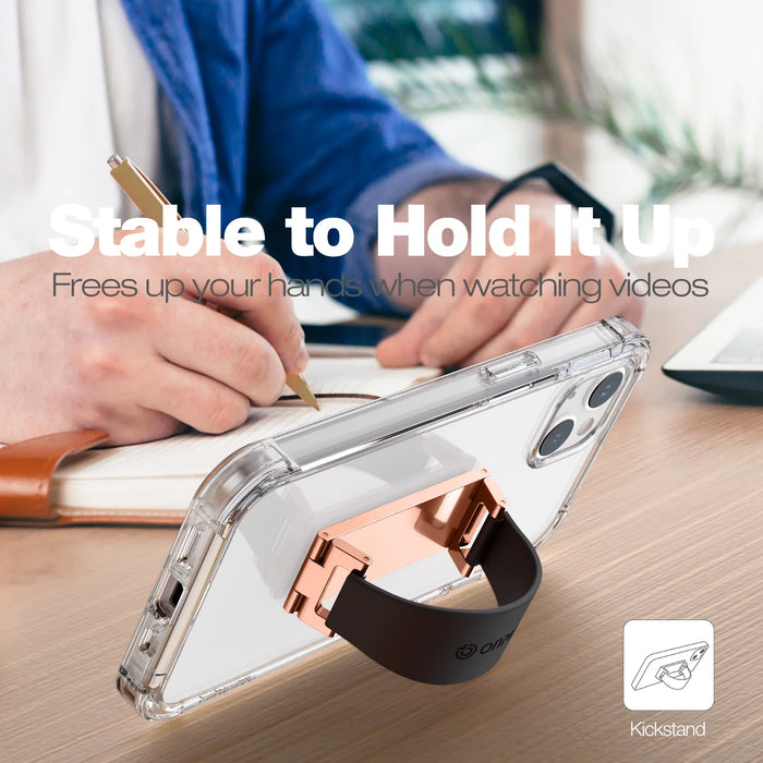 Portable Phone Strap Grip Holder Finger Cell Grip Telescopic Phone Finger Strap Stand Adhesive Loop Universal Finger Kickstand