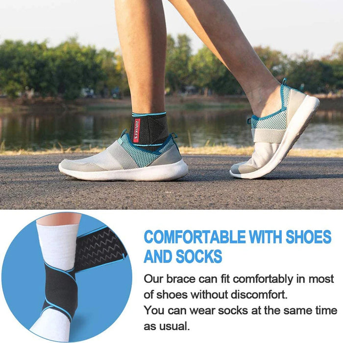 Adjustable Ankle Brace For Sprains Unisex Support For Achilles Tendonitis