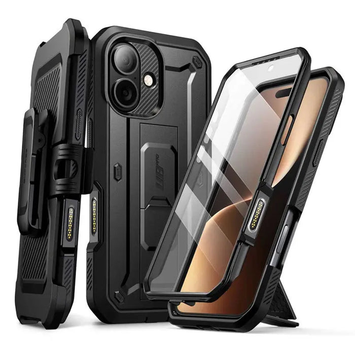 For Iphone 17 6.3 Inch 2025 Ub Pro Full-Body Heavy Duty Rugged Phone Case With Built-In Screen Protector