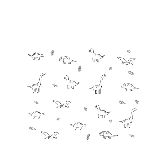 3 Piece Dinosaur Wall Sticker Set For Kids Room Decor