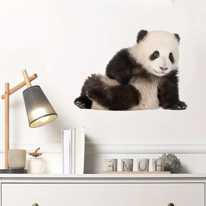 Realistic Watercolour Panda Wall Stickers For Kids Room Decor