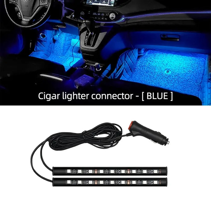 Car Neon Foot Light Usb Interior Atmosphere Lamp