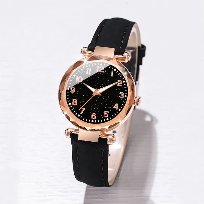 5 Piece Fashion Watch Bracelet Set for Women