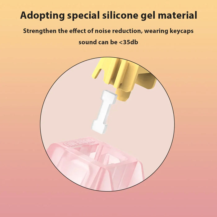 Hot Swap Mechanical Keyboard V2 Lubed Honey Peach V3 Switches