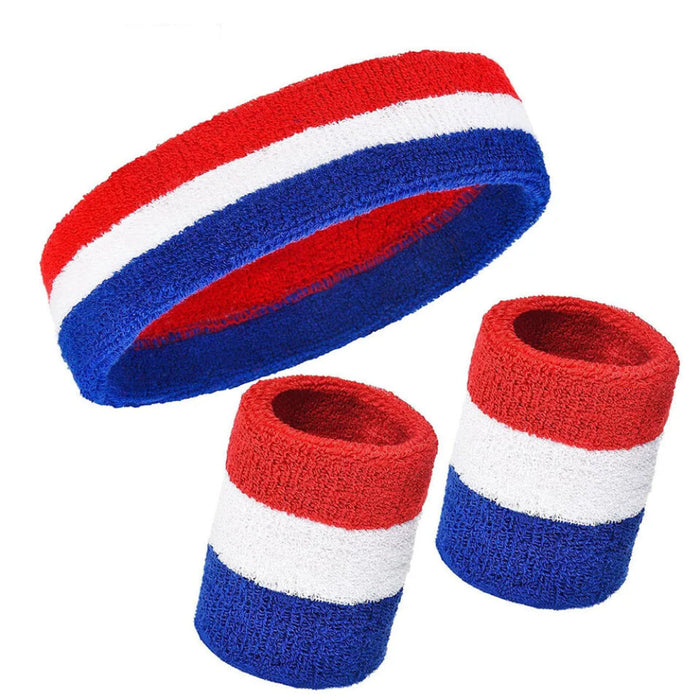 Men Sweat Band Set Ideal For Sports & Workouts