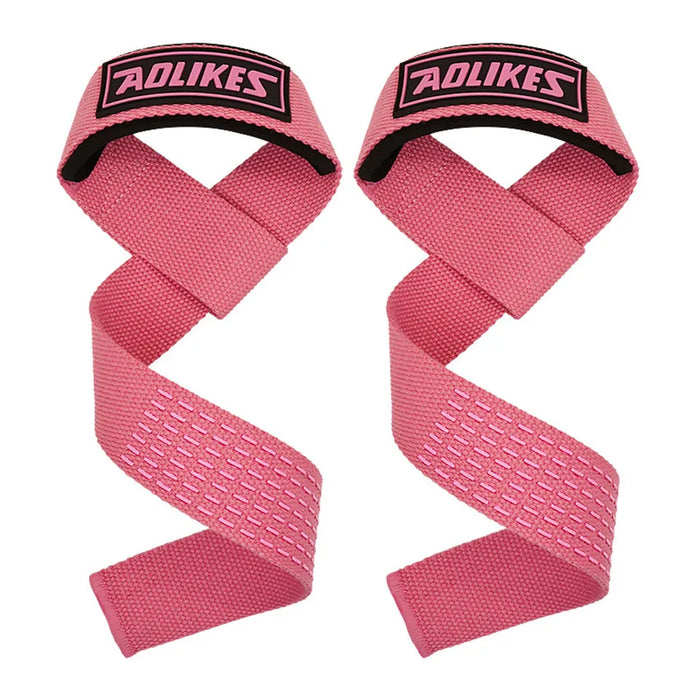 Pair of Anti Slip Weightlifting Straps For Strength Training Deadlifts Crossfit Wrist Support
