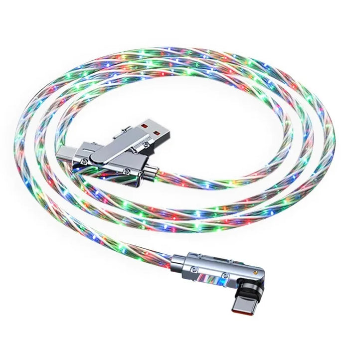 Fast Charging Rgb Type C Cable 1M Breathing Light 120W / 66W