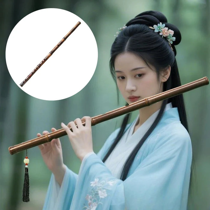 Traditional Purple Bamboo Flute For Adults