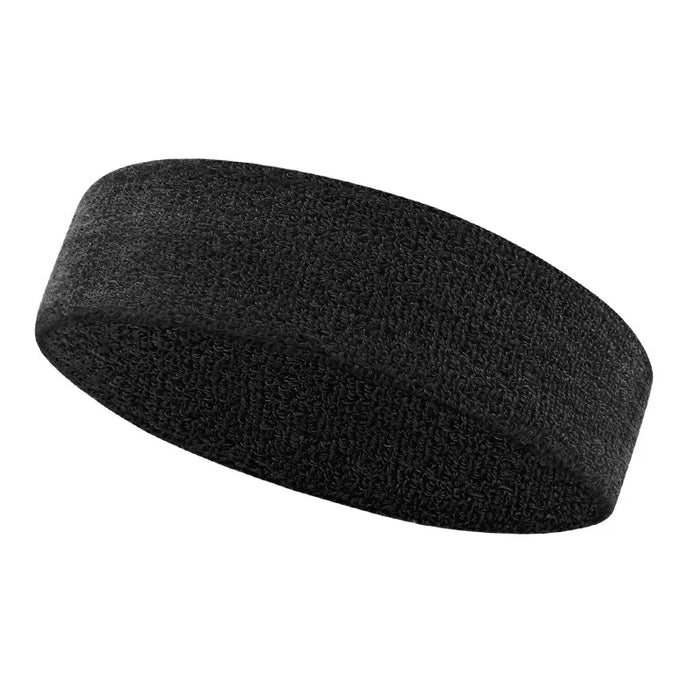 Moisture Wicking Sports Headband Terry Cloth Sweat Band For Tennis Basketball Football