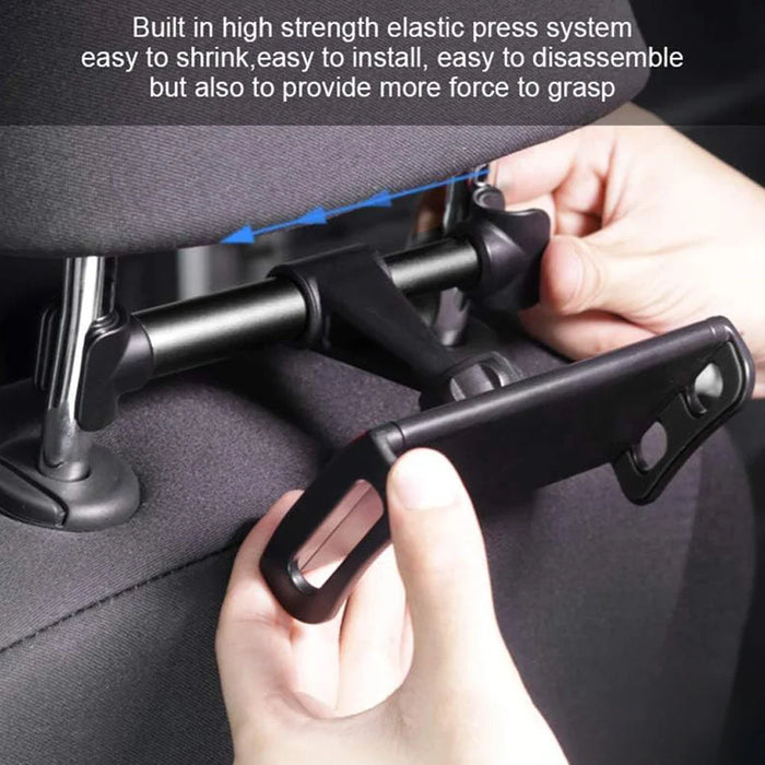 Adjustable Car Tablet & Phone Holder Headrest Mount Stand