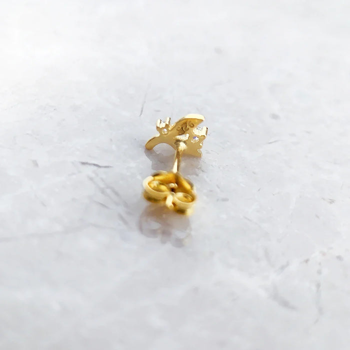 925 Sterling Silver Leaf Ear Studs For Women Trendy Gift